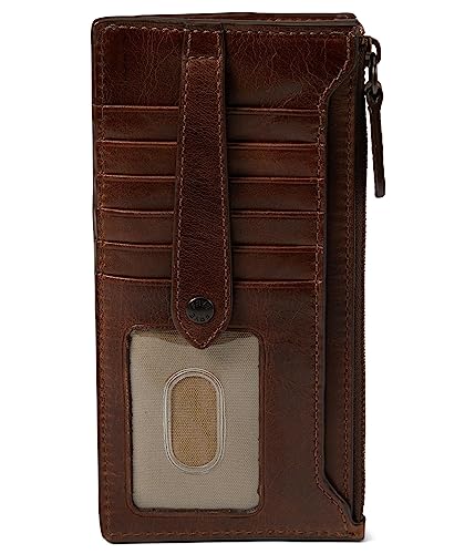 Image of Frye Women's Melissa Snap Card Wallet, Stylish Design with Holder & Slots, Compact for Purse