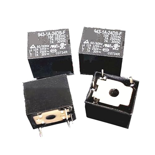 Relais 943-1A-24DS-F 24VDC 15A 4 broches pour circuit électronique, lot de 5 pièces