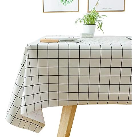 Plenmor Wipeable Waterproof Tablecloth Protector Cover