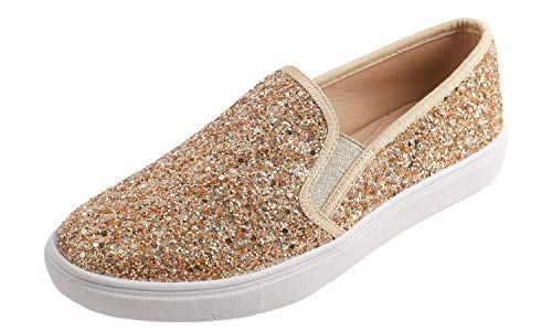 Image of FEVERSOLE Women's Fashion Slip-On Sneaker Casual Flat Loafers