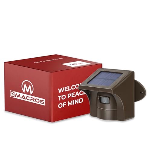 eMACROS Solar Wireless Driveway Alarm - Long Range Motion Se