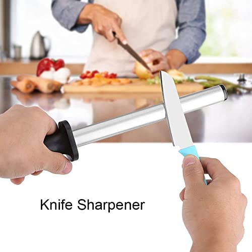 10 Inchknife Sharpener Rod, Professional Knife Sharpening Steel Honing Steel Tool For Home Hotel Restaurant Kitchen #TOP3