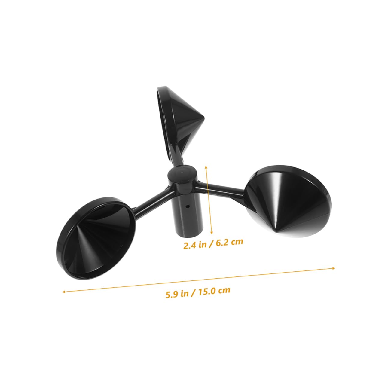 BESPORTBLE Wind Speed Sensor Replacement Cups 3pcs Anemometer Cups for Accurate Outdoor Wind Measurement