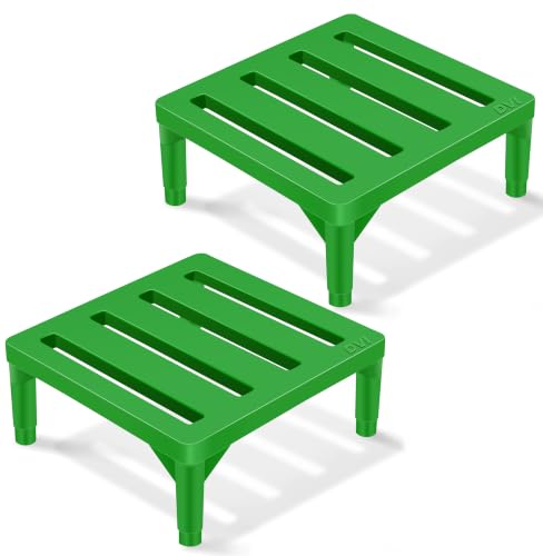 Image of DVI Heavy Duty Green Plant Stand | Pack of 2 | Strong, Durable, Rust-Proof | Supports Up to 200 Kg | Indoor & Outdoor Use | Pot Stand for Big Size Plants | All Weather Resistant Pot Stand