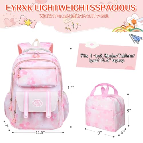 Kawaii Backpack Starry Rainbow Bookbag Cute Large Capacity Kids Backpack Multifunction Fashion Casual Laptop Travel Bag For Boy Girl (Purple-17inch)2