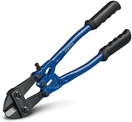 FESTAR Heavy Duty Bolt Cutter 18" Design in Japan, Made in Taiwan, Handle with Soft Rubber Grip, Chrome Molybdenum Steel Blade
