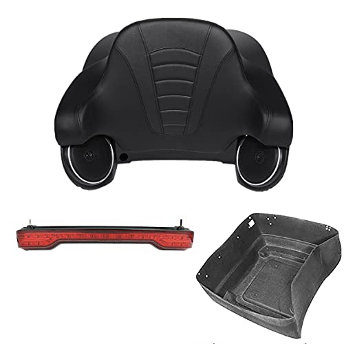 TCMT King Tour Pack Wrap-Around Backrest LED Brake TailLight Speakers Fit For Harley Tour Pak Touring CVO Road King Road Glide Street Glide Electra Glide 2014-2025