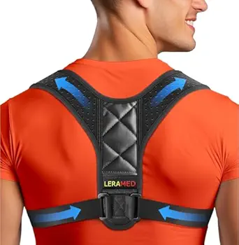 NEW 2026 Posture Corrector for Men & Women – Adjustable Figure-8 Back Brace for Rounded Shoulders & Upper Back Support – Breathable & Invisible Under Shirts – Desk Job & Computer Work – All-Day Brace (Chest Size 25" - 55")