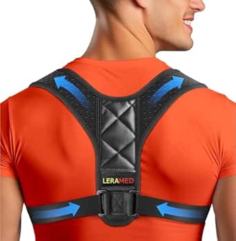 NEW 2026 Posture Corrector for Men & Women – Adjustable Figure-8 Back Brace for Rounded Shoulders & Upper Back Support – Breathable & Invisible Under Shirts – Desk Job & Computer Work – All-Day Brace (Chest Size 25