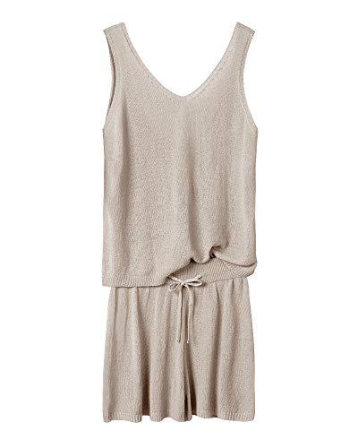 Imily Bela Women's Summer Lounge Sets Knit 2 Piece Outfits Vacation Beach Tank Tops and Shorts Loungewear Pajama Set