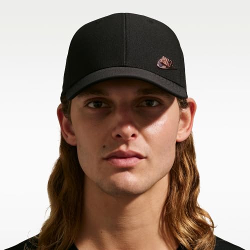 Image of Nike Unisex Adult Dri-FIT Club Structured Metal Logo Cap Hat | Mens and Womens