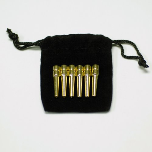 We Games Premium Brass Cribbage Pegs With Swarovski Austrian Crystals - Set Of 6 (Black & Clear) #TOP2