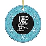 Christmas Ornament, Lung Cancer Awareness Christmas Ornaments, Ceramic Pendant, Xmas Tree Hanging Decoration, Holiday Decorations, Family Ornaments 2025, Gifts