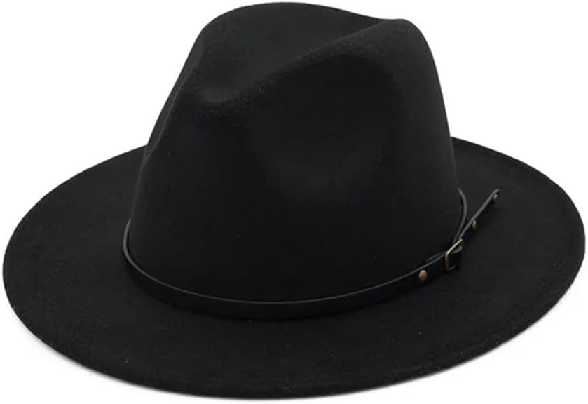 Women Winter Vintage Felted Jazz Top Hats Party Hat
