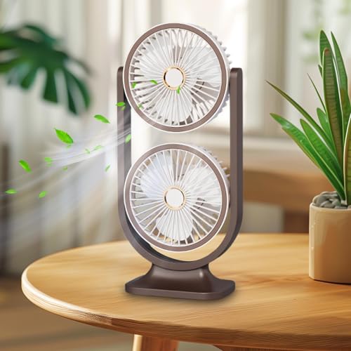Refroidisseur d'air rechargeable USB et petit ventilateur puissant de table - 4
