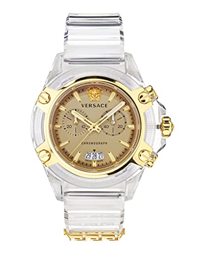 Versace Mens Gold 44 Mm Icon Active Watch Vez700121 #TOP3