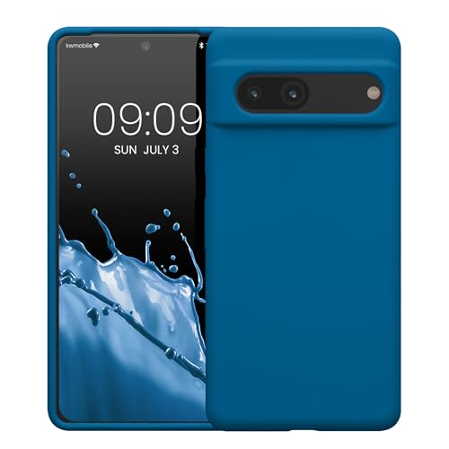 kwmobile Case Compatible with Google Pixel 7 Case - TPU Silicone Phone Cover with Soft Finish - Blue Reef by kwmobile - Image 8