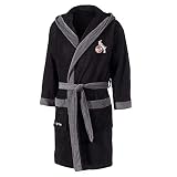 1. FC Köln Kinder Bademantel schwarz Kids Bathrobe - Plus Lesezeichen Wir lieben Fußball Größe 128-140
