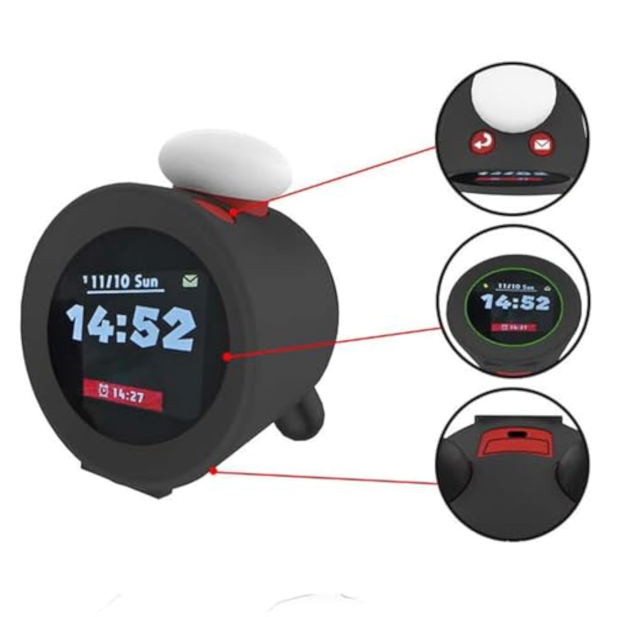 Silicone Dustproof Sleeve for Alarm Clock, Shockproof Protection