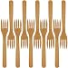 BambooMN Brand - Solid Bamboo Dinner Fork 8" - 10 pcs