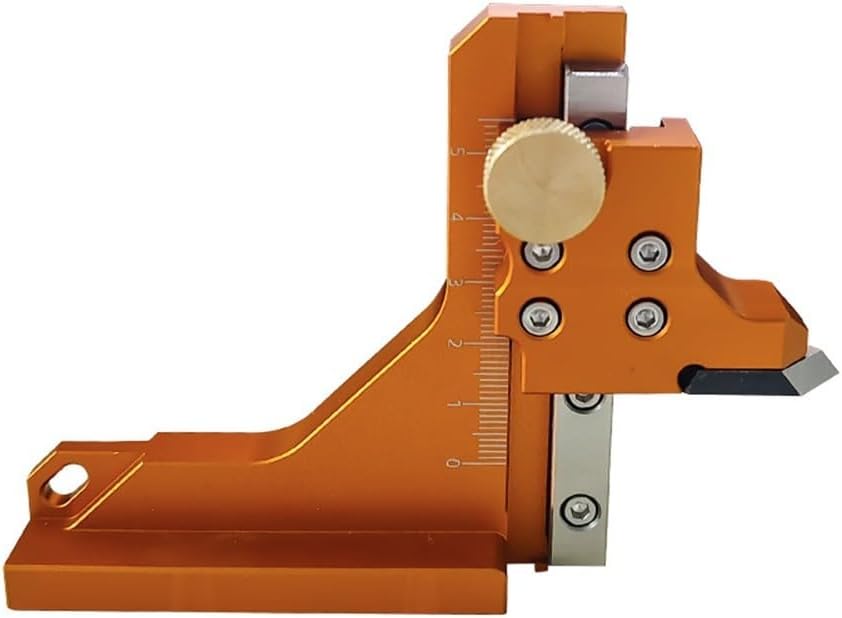 Table Saw Height Gauge Ruler Adjustable 0-60mm for Precise Woodworking Cuts with Metric and Imperial-Scales 1 Pcs