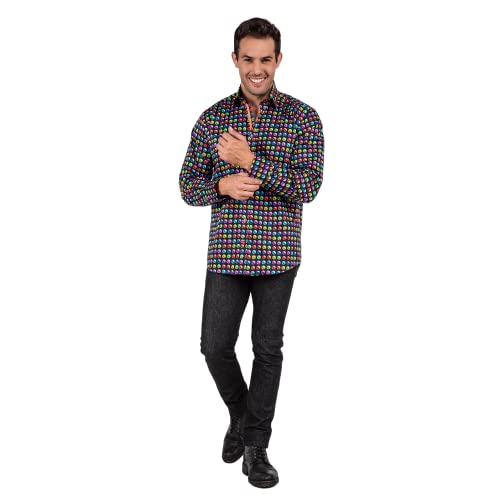 Claudio Lugli Rainures à pois multicolores Noir XL