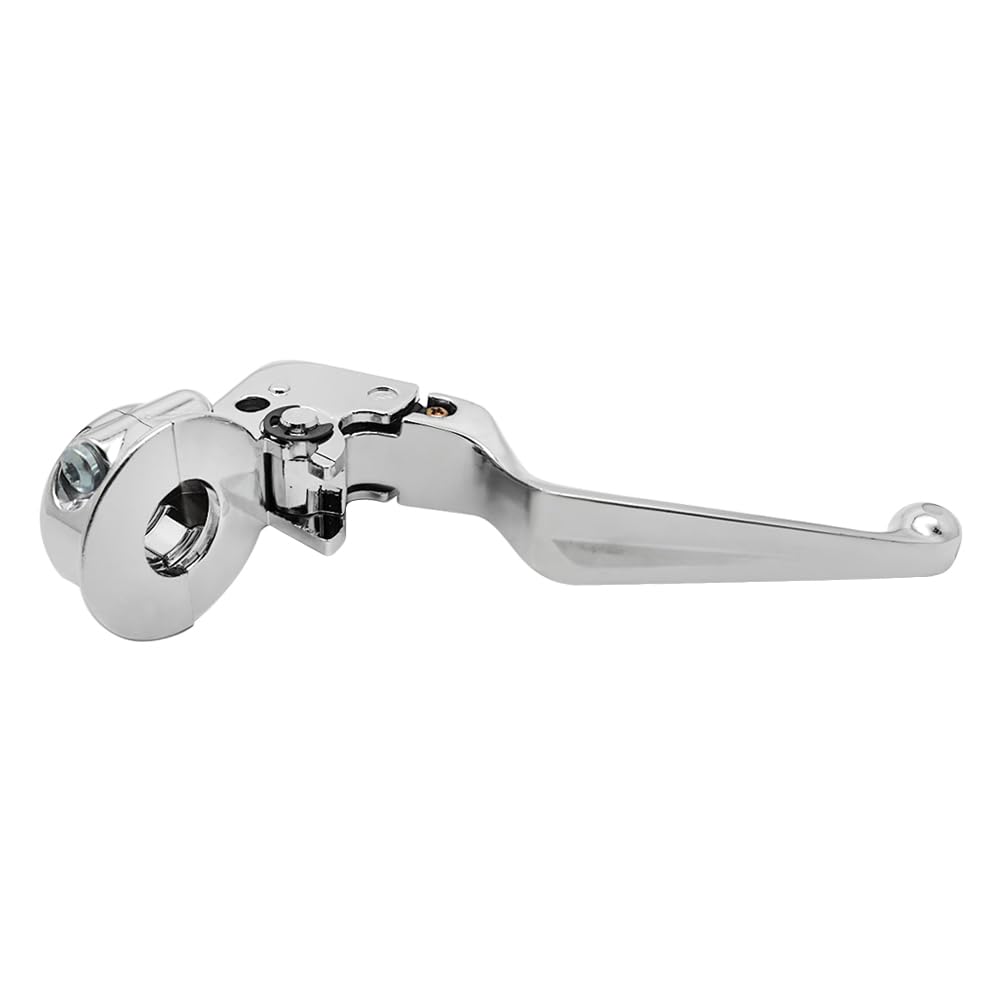 Leva frizione e supporto di montaggio per Harley Davidson Sportster 883 1200 Softail Dyna Electra Glide Road King Fat Boy Night Train Street Bob (Cromato)
