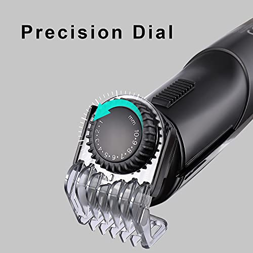 Hatteker Mens Hair Clipper Beard Trimmer Grooming Kit Hair Trimmer Mustache Trimmer Body Groomer Trimmer For Nose Ear Facial Hair Cordless Waterproof 5 In 1 #TOP2