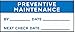 Inspection Label, ENG, Maintenance, PK225