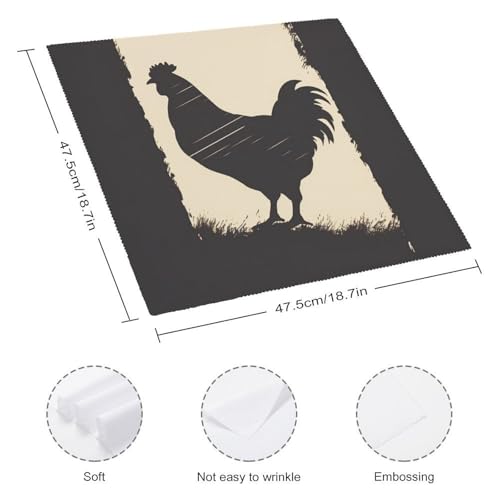 Servilletas de Tela Cuadradas Estilo Floral 47.5x47.5 cm Pack 4 miniatura 2