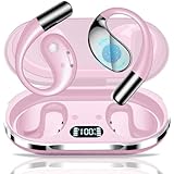 イヤホン翻訳機 【2025年新型モデル】ワイヤレス耳を塞がない 双方向同時通訳 115言語対応 高精度 通訳機 軽量 Hi-Fi音質 8時間連続再生 Bluetooth5.4 自動ペアリング ハンズフリー通話 Type‐C急速充電 通勤通学 WEB会議 スポーツ iOS&Android対応 海外旅行 出張 音楽·通話(ピンク)