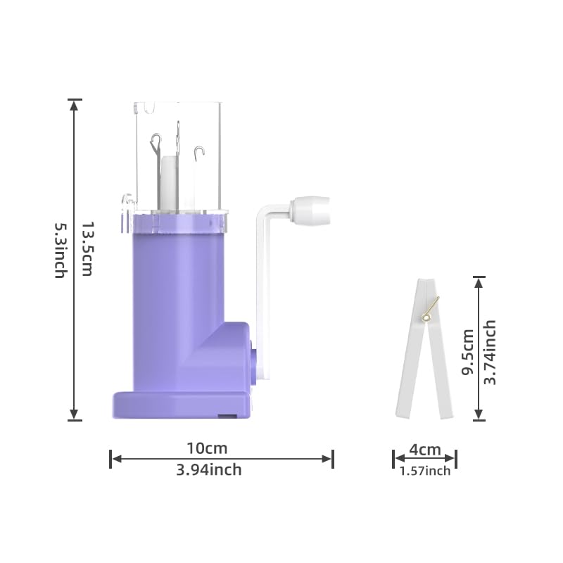 BEN YEDD 2025 New Rope Knitting Mill Mid End Braiding Machine Ceiling Style Double Guide Mouth Groove Upgraded Weaving Artifact Yarn Rope DIY Tool?Purple and White?