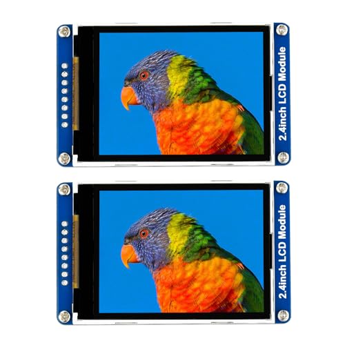 waveshare 2PCS 2.4inch LCD Display Module with 65K RGB Colors 240×320 Resolution SPI Interface