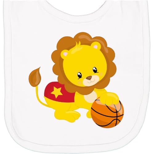 inktastic Basketball Lion, Sport, Cute, Baby Lion Newborn Bib
