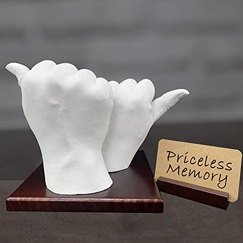 Hand Casting Kit Couples | Keepsake Hand Mold Kit Couples For Holiday Activities, With Base & Card Stand Molding Kits For Adults, Wedding, Friends, Plaster Hand Mold Casting Kit #TOP5