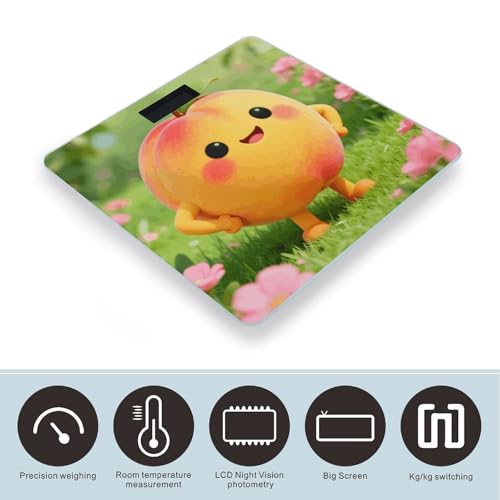 Báscula digital precisa para baño con pantalla LCD miniatura 3