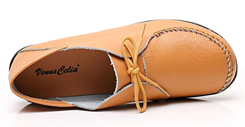 Image of VenusCelia Women's Breathable Comfort Walking Office Flat Loafer