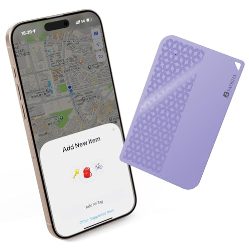 Image of 2026 [Apple MFi Certified] (iOS Only) Bluetooth Air Tracker Tag Smart Card for Apple Find My iPhone Wallet GPS Tracker, 5-10 Years Staying Power, Keys Finder and Item Locator for Keys, Bags, Passport