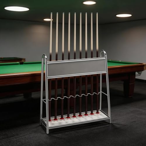 Porte-queues de billard peu encombrant avec trous de stabilisation au sol