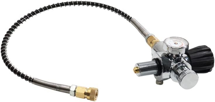 Miniatura 7 de TUXING Compresor de aire PCP de 4500 psi, estación de llenado de paintball PCP de alta presión válvula de acero inoxidable HPA CO2 tanque DIN