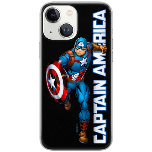 Ert Group Mobile Phone Case For Iphone 13 Original And Officially Licensed Marvel Pattern Captain America 030 Optimally Adapted To The Shape Of The Mobile Phone, Case Made Of Tpu #TOP15