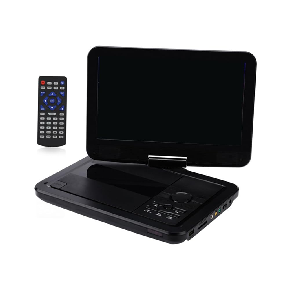 Marran Reproductor de 2500mAh Reproductor de DVD Portátil Móvil de 10 Pulgadas Multifunción Reproductor de CD Estable y Conveniente Enchufe Europeo
