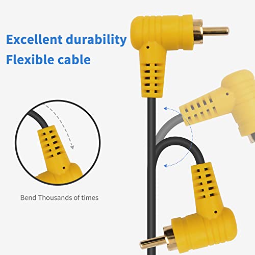Duttek 90 Degree RCA Cable 1.5M,RCA Cable Male to Male - Image 4