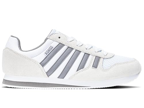 K Swiss Homme Granada Basket basse blanche en cuir pour style casual chic