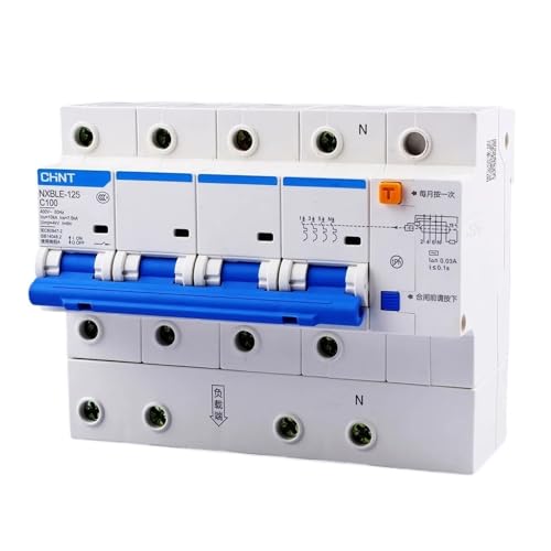 Interruptor diferencial autorearmable RCBO NXBLE-125 4P para corriente de 80A