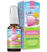Nutrasumma Kids Vitamin D3 400 IU Spray Bubble Gum Flavor-1oz- Naturally High Absorption Rate Sup...