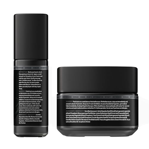 The Beard Struggle Warrior’s Beard Balm & Night Liquid Elixir Beard Oil Bundle Moisturizing, & Healthier Beard Growth - Platinum Collection - Aesir's Triumph image 4