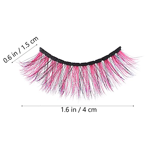 10pcs Colorful Eyelashes Halloween Lashes Long Halloween Fake Color Eyelashes Costume for Eyelash Extension - Image 2