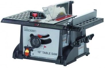 10 inch 13 Amp Industrial Bench Table Saw with Blade Wrench, Miter Gauge, Push-Stick, and rip Fence