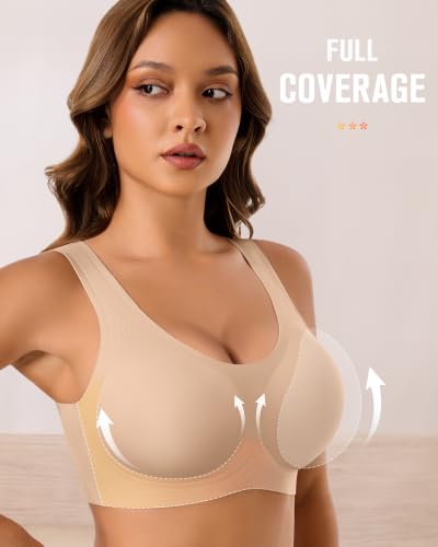 Image of BESTENA Sports Bras for Women, Seamless Comfort Yoga Bra Removable Pads